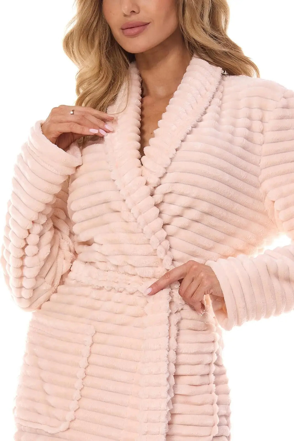 Vestaglia da camera lunga donna - rita - tessuto supersoft