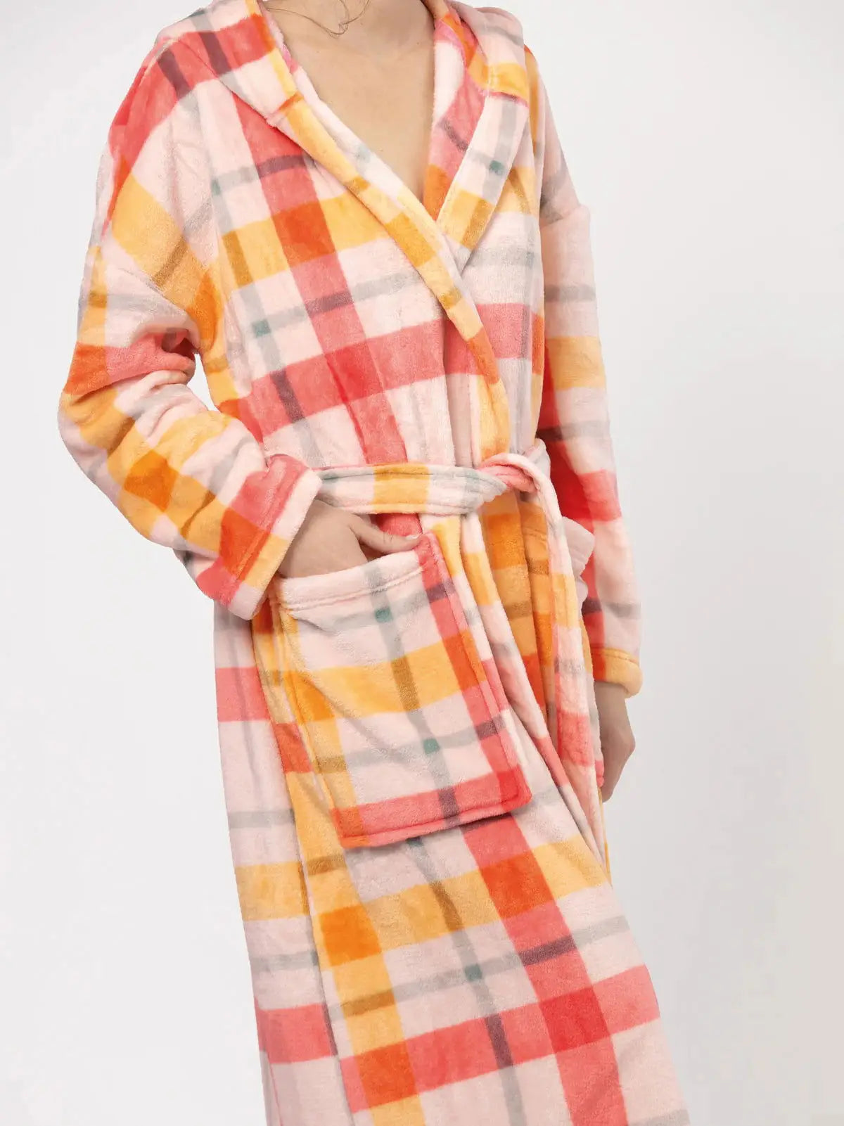 Vestaglia da camera lunga donna in tessuto super morbido