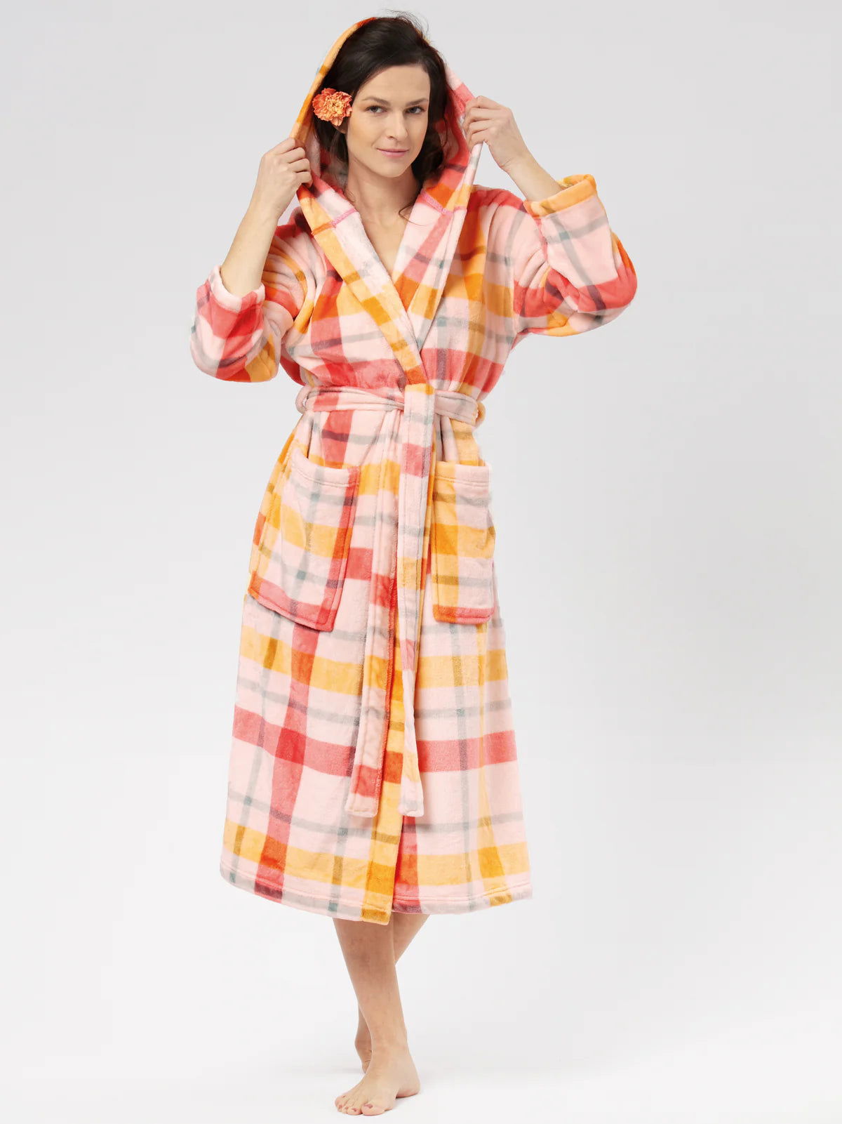 Vestaglia da camera lunga donna in tessuto super morbido