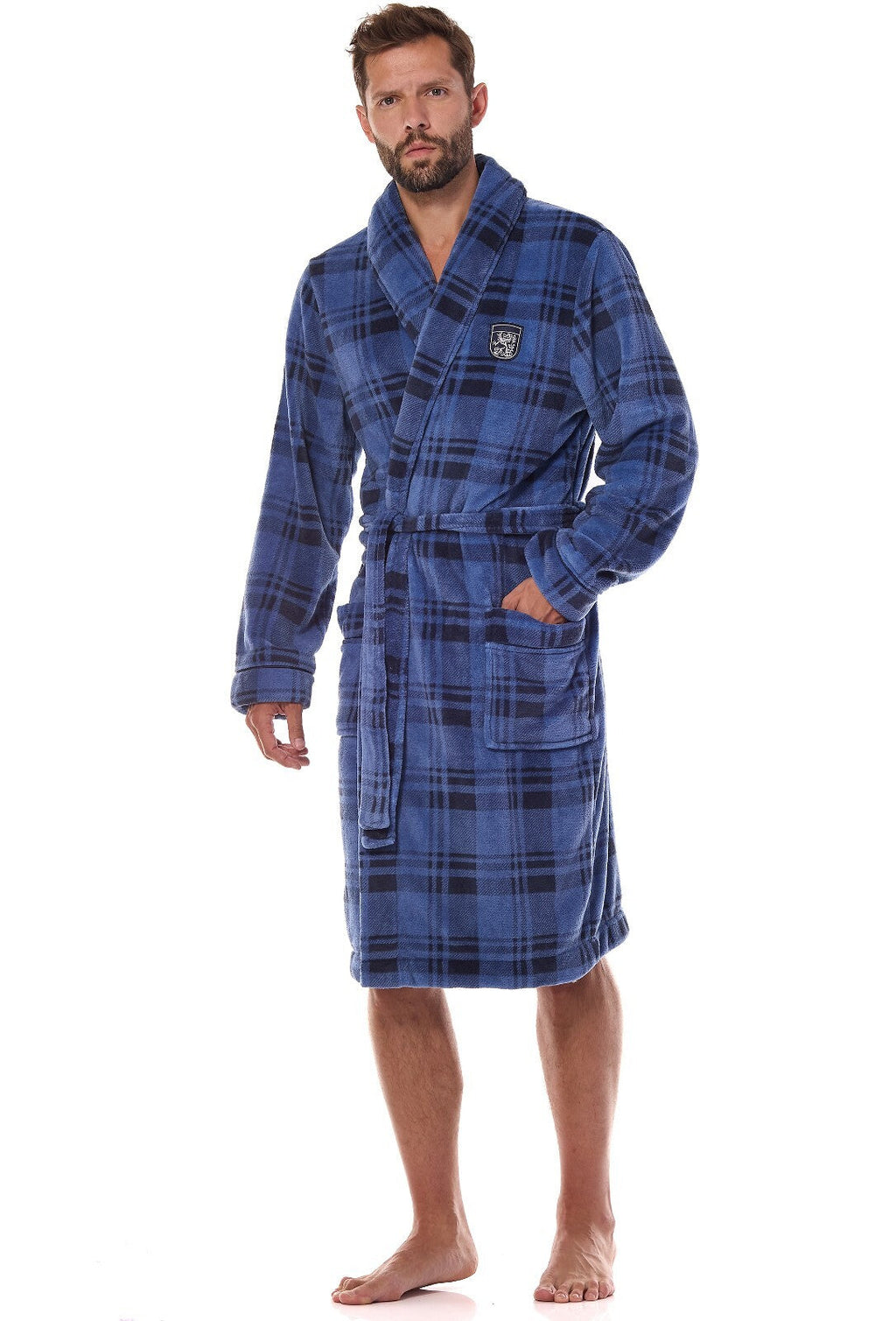 Vestaglia da camera uomo in tessuto caldo invernale - hero