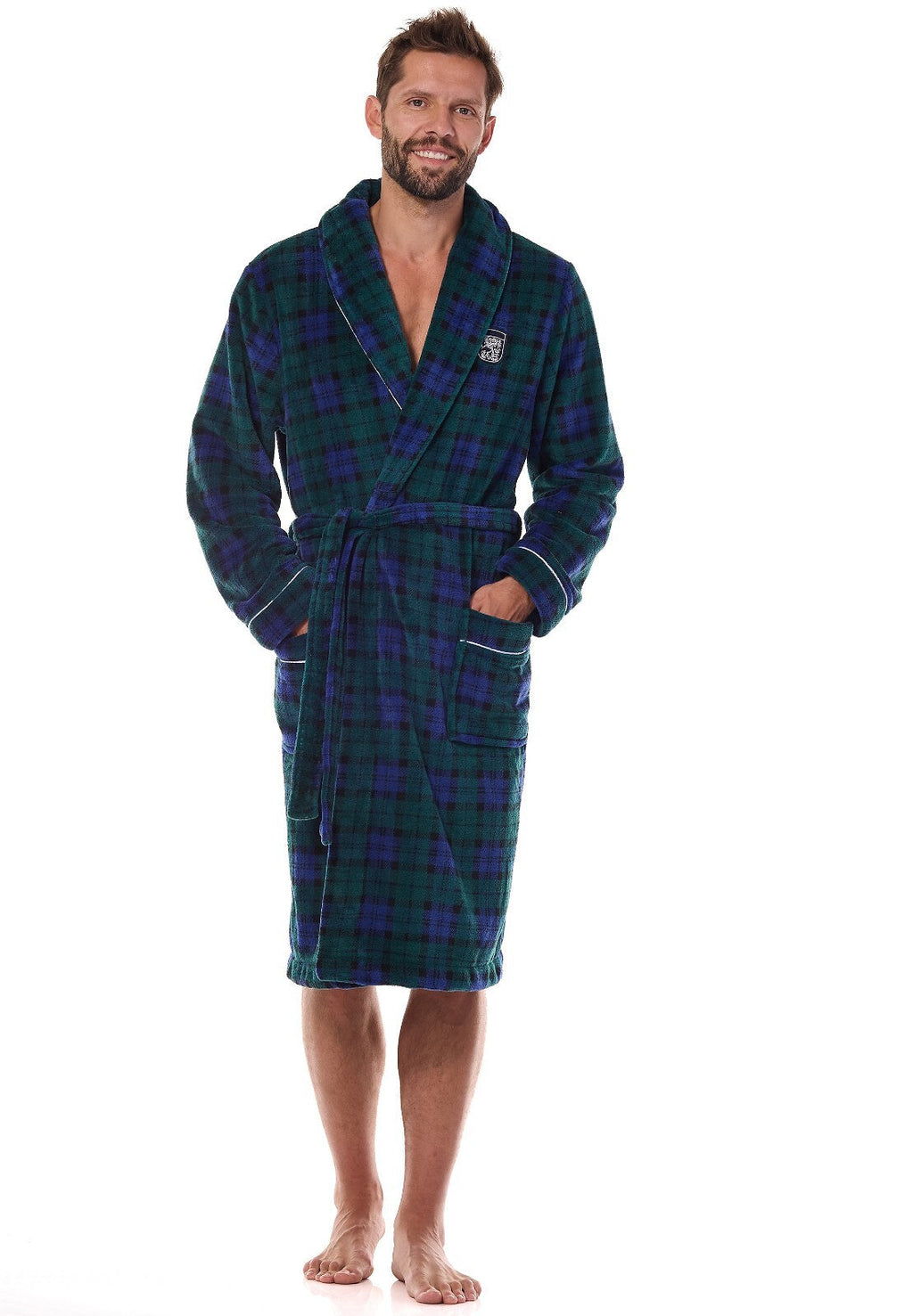 Vestaglia da camera uomo in tessuto caldo invernale - hero