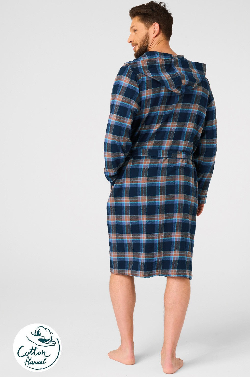 Vestaglia classica da uomo in pile scozzese | mgl 431