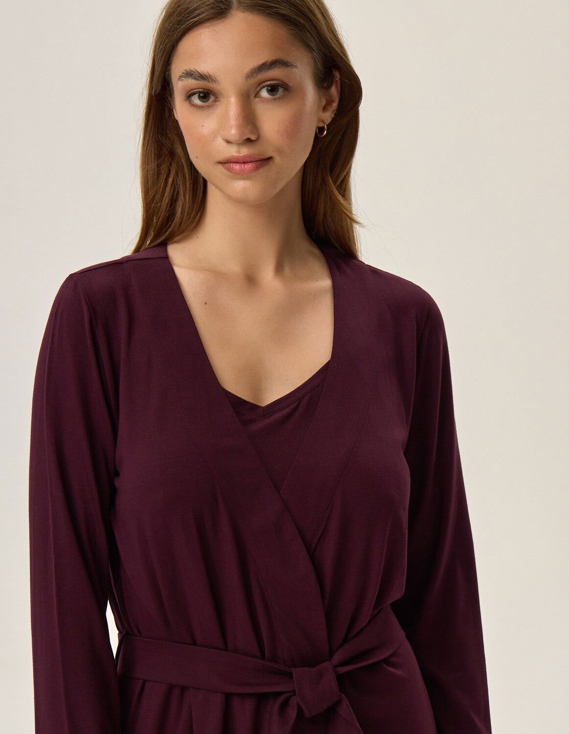 Vestaglia corta da donna in viscosa - fleur