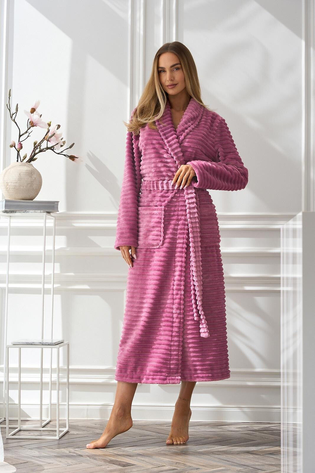 Vestaglia da camera lunga da donna rita tessuto supersoft