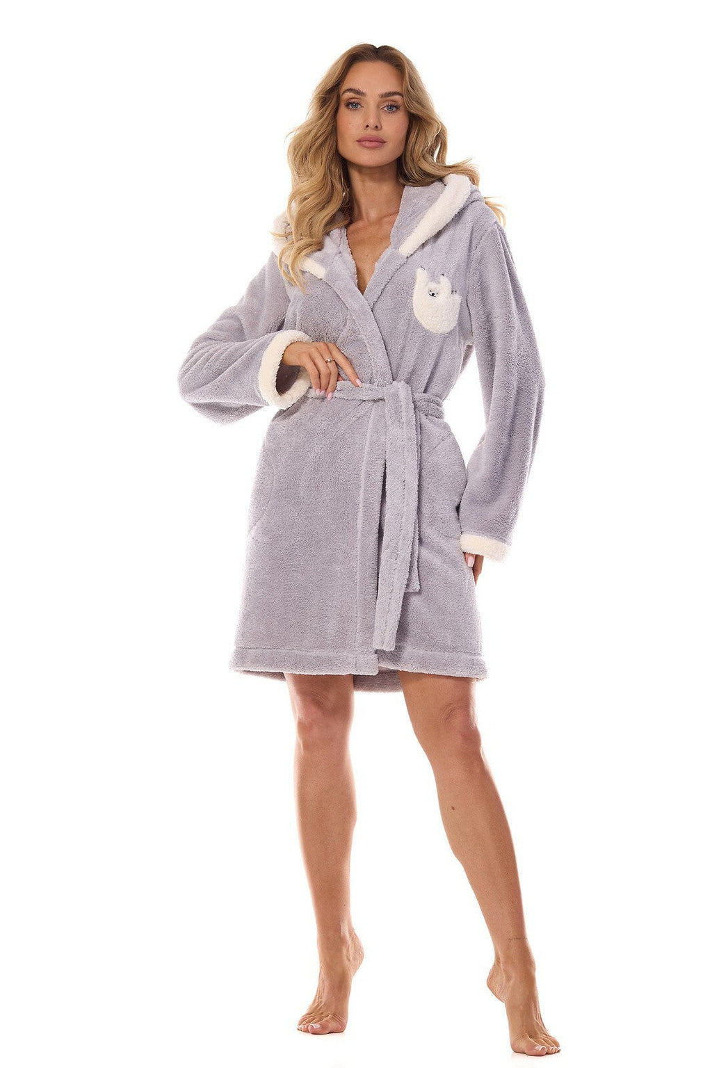 Vestaglia da donna in morbida maglia tipo soft - lazy