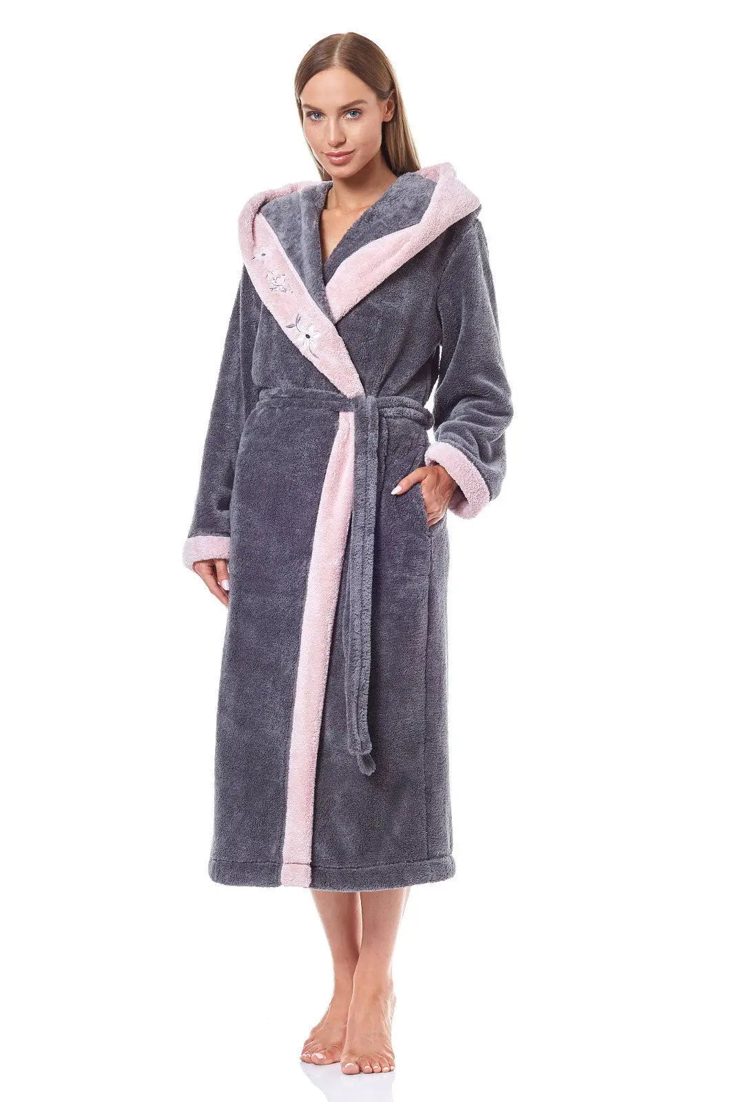 Vestaglia da donna in morbido e caldo tessuto - hft