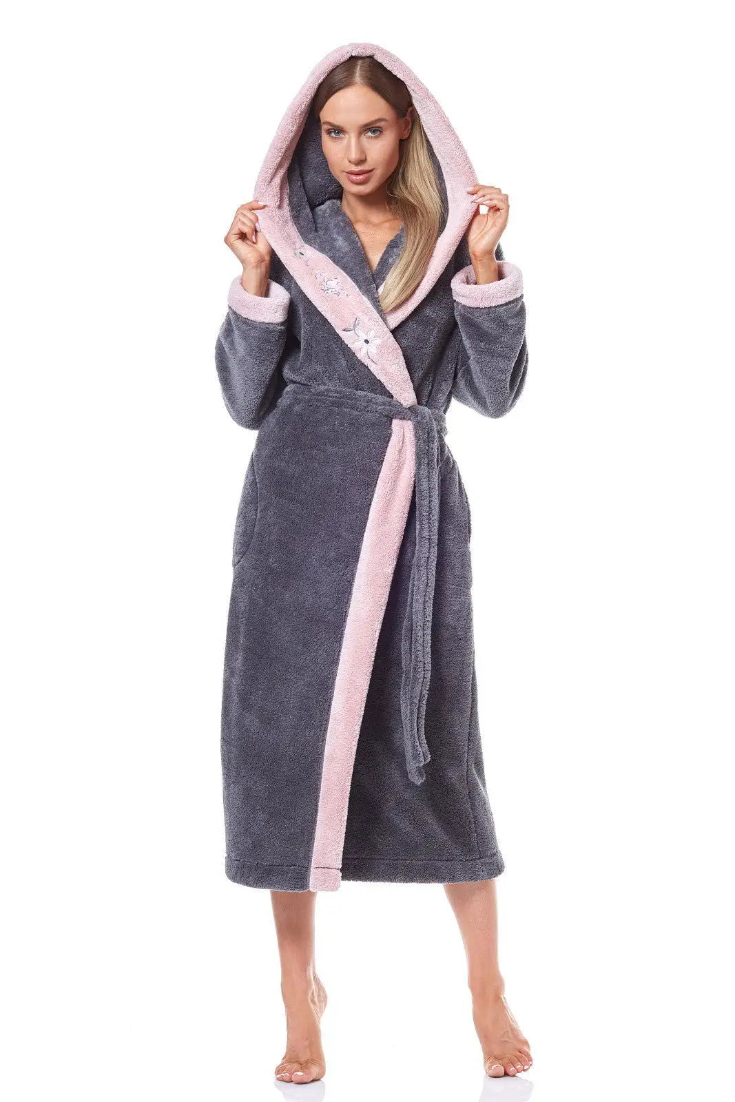 Vestaglia da donna in morbido e caldo tessuto - hft