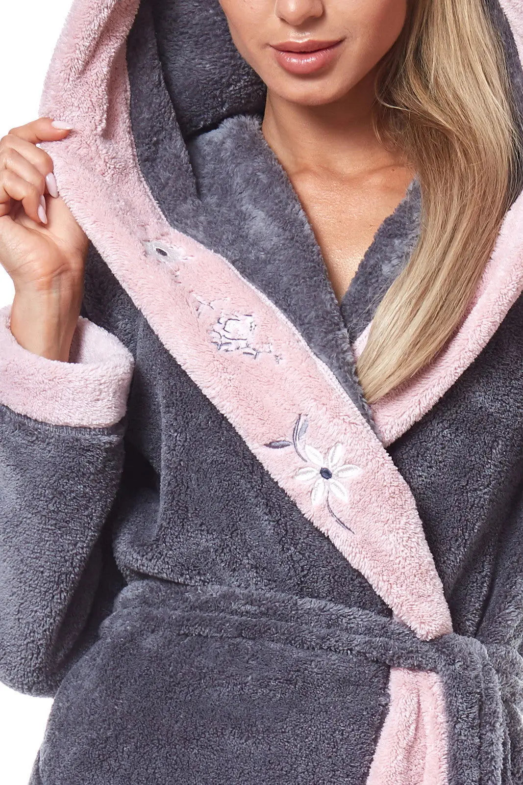 Vestaglia da donna in morbido e caldo tessuto - hft