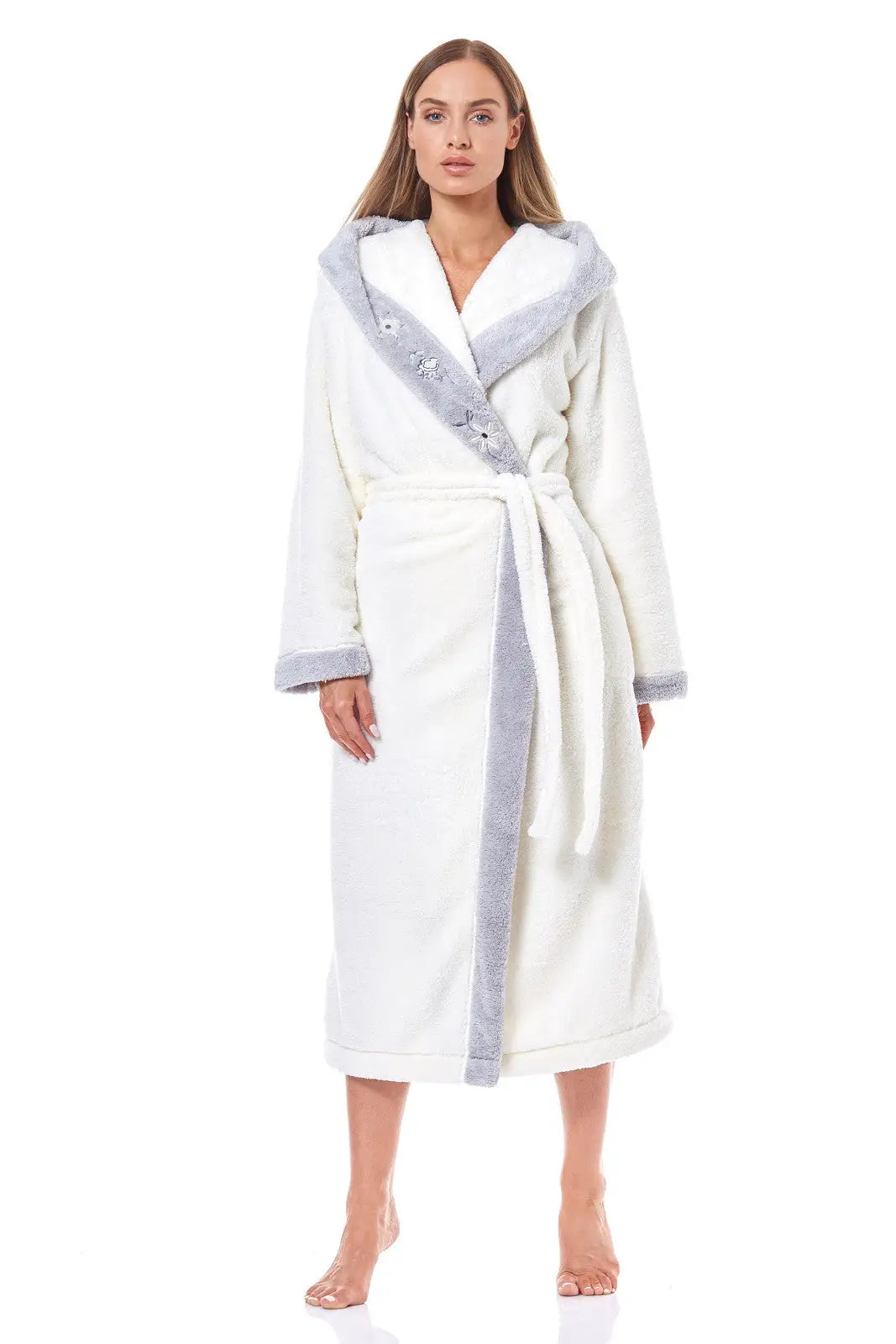 Vestaglia da donna in morbido e caldo tessuto - hft