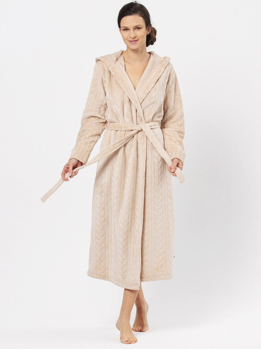 Vestaglia lunga da donna in maglieria super soft - arienne