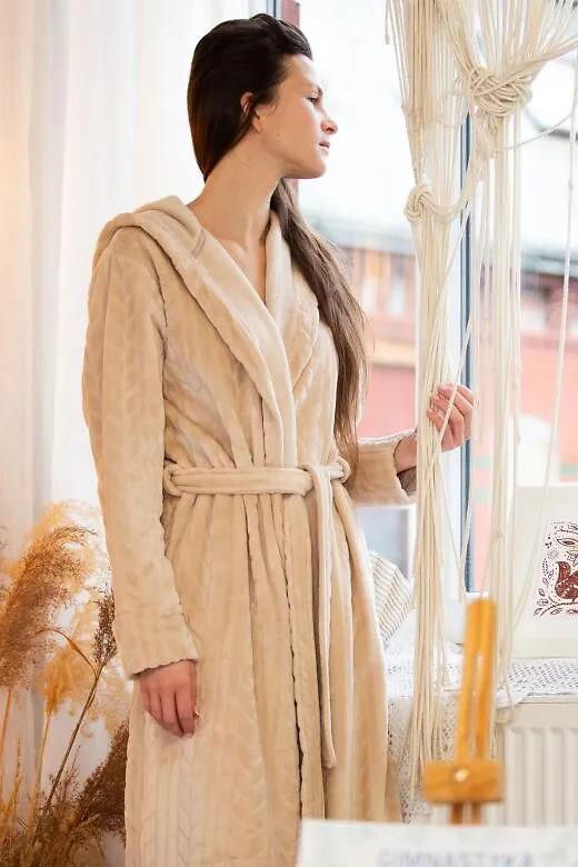 Vestaglia lunga da donna in maglieria super soft - arienne