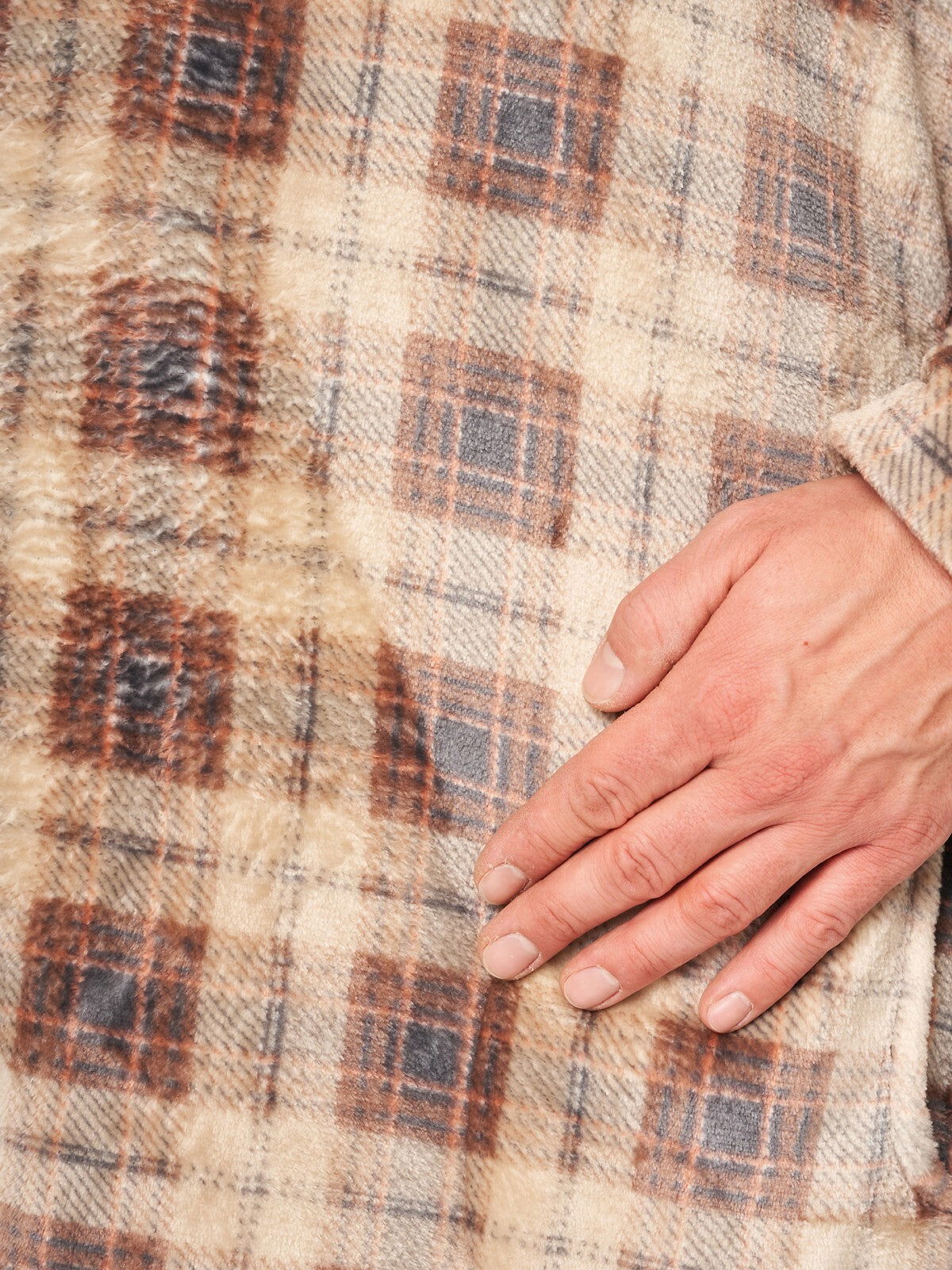 Vestaglia da uomo in morbido tessuto a quadri | mgl 402