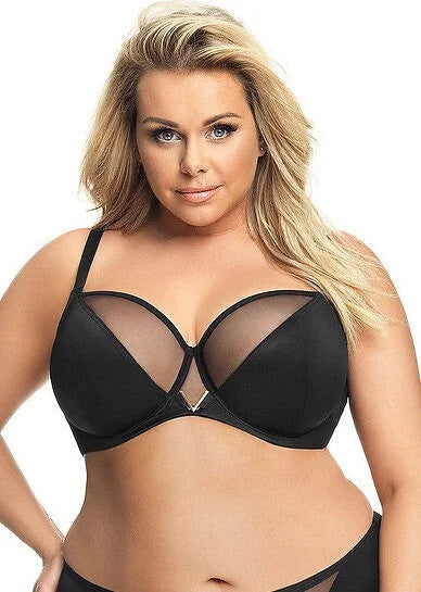 Vicky - nero - reggiseno soft con ferretto per coppe grandi