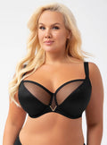 Vicky - nero - reggiseno soft con ferretto per coppe grandi