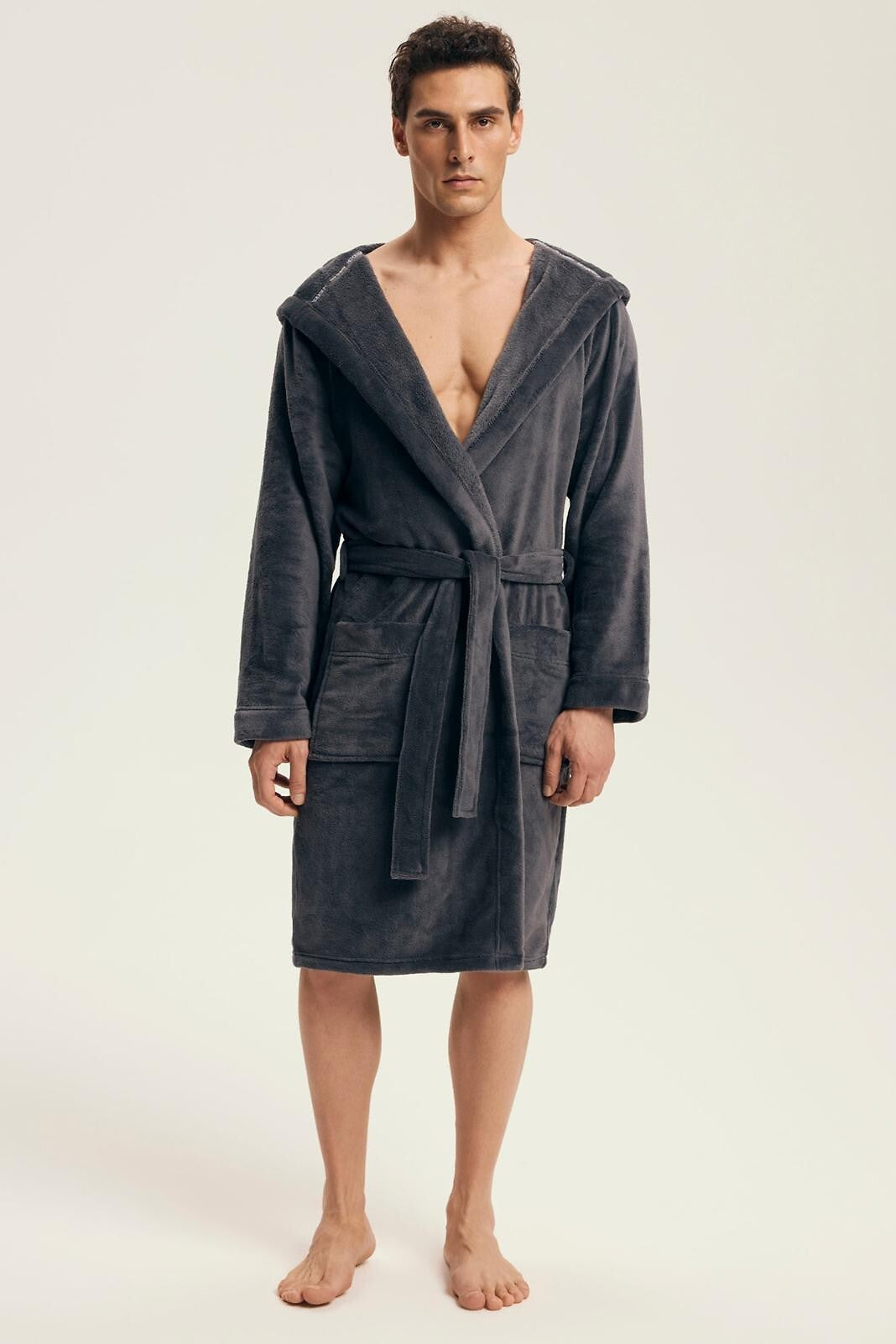 Vocal | vestaglia da camera uomo con cappuccio