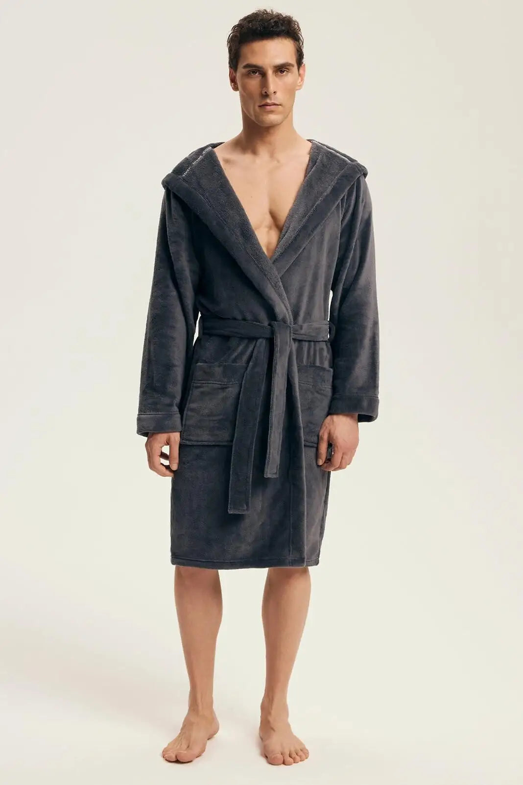 Vocal | vestaglia da camera uomo con cappuccio