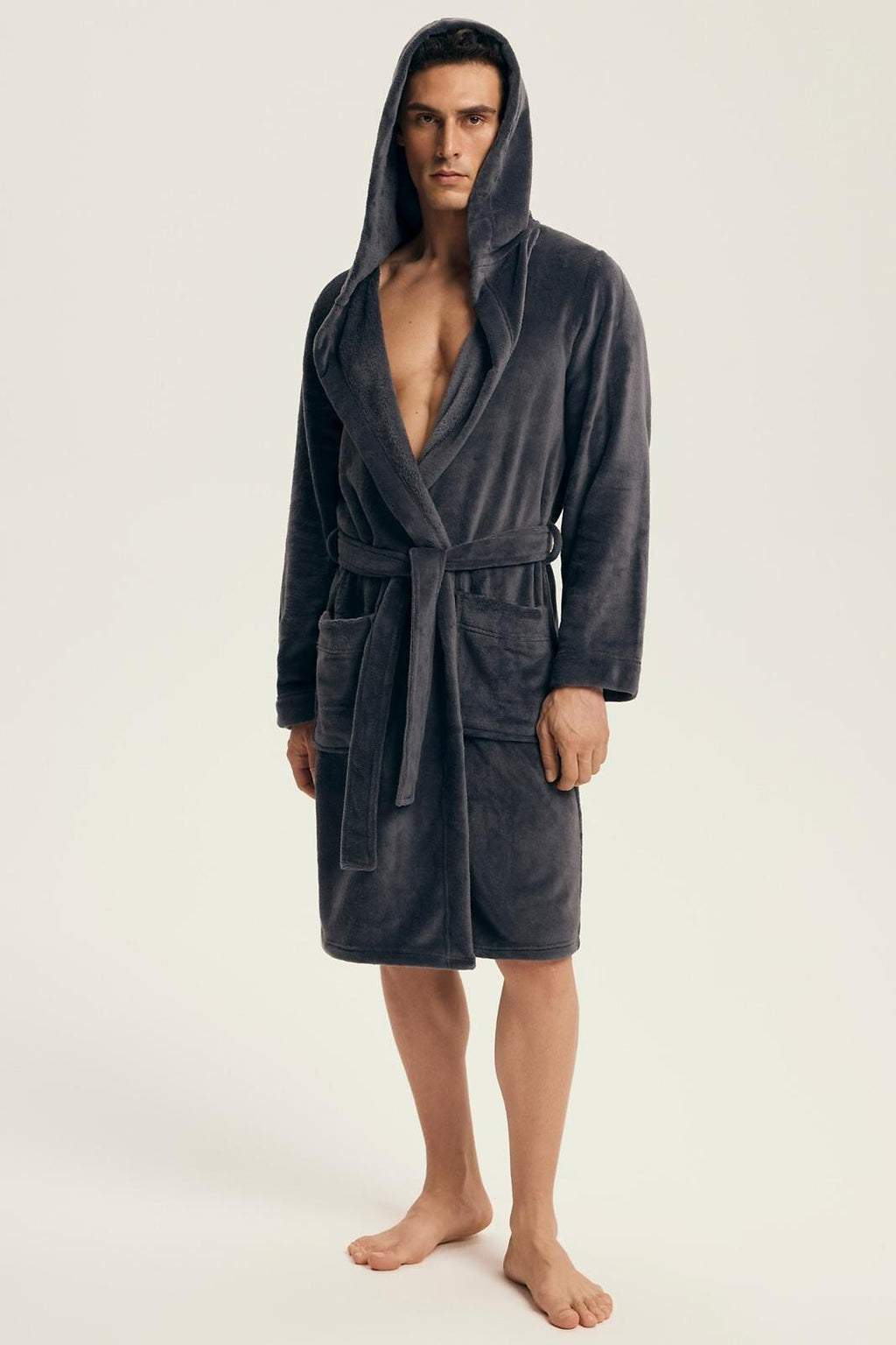 Vocal | vestaglia da camera uomo con cappuccio