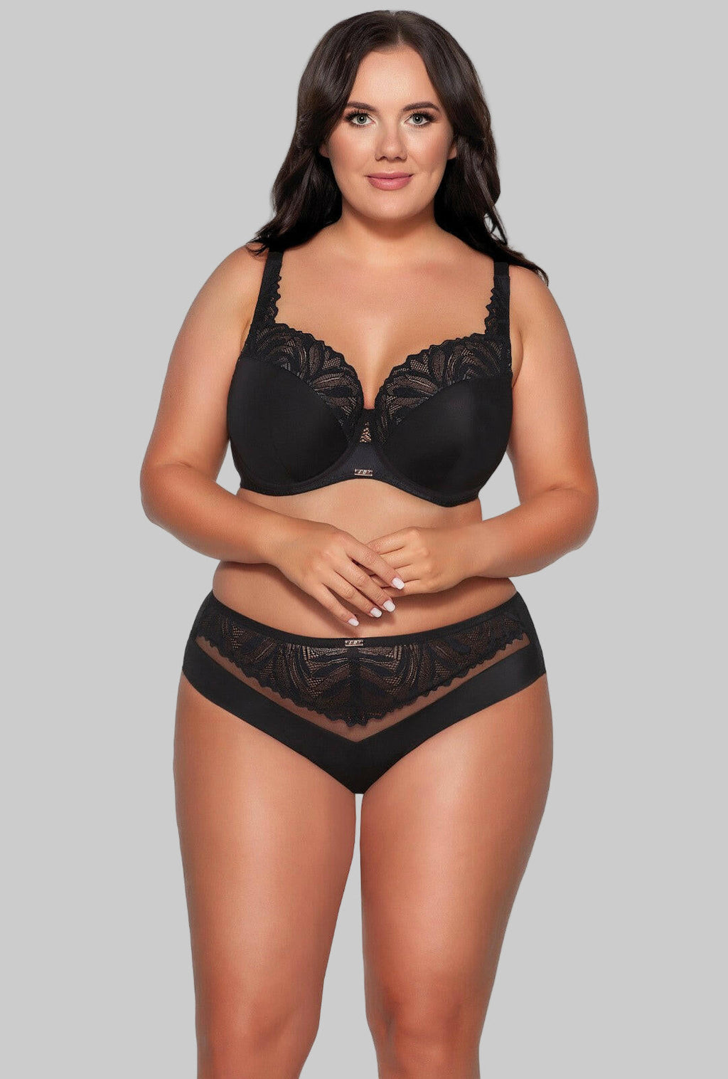 Yasmin | reggiseno full cup con ferretto - nero - 2107