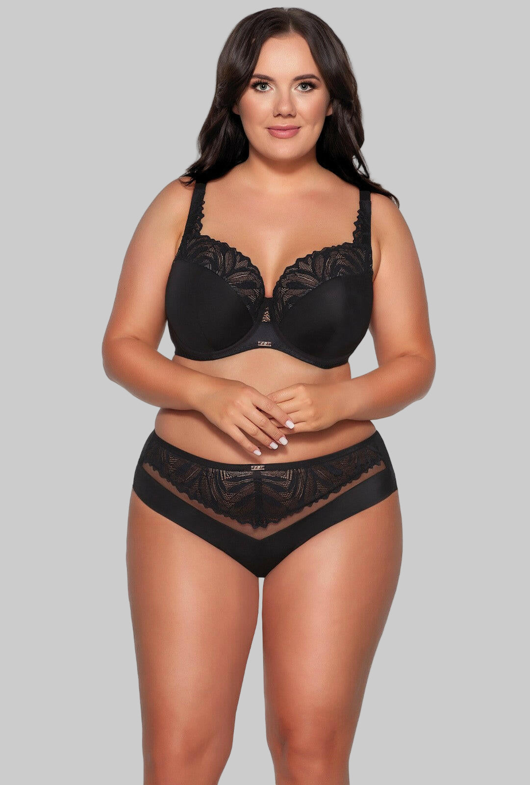 Yasmin | reggiseno full cup con ferretto - nero - 2107