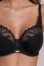 Yasmin | reggiseno full cup con ferretto - nero - 2107