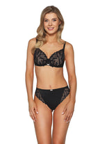 Yasmin | reggiseno push-up in pizzo - nero - 2104