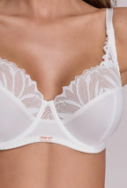Yasmin | reggiseno soft con ferretto in microfibra e pizzo