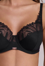 Yasmin | reggiseno soft con ferretto in microfibra e pizzo