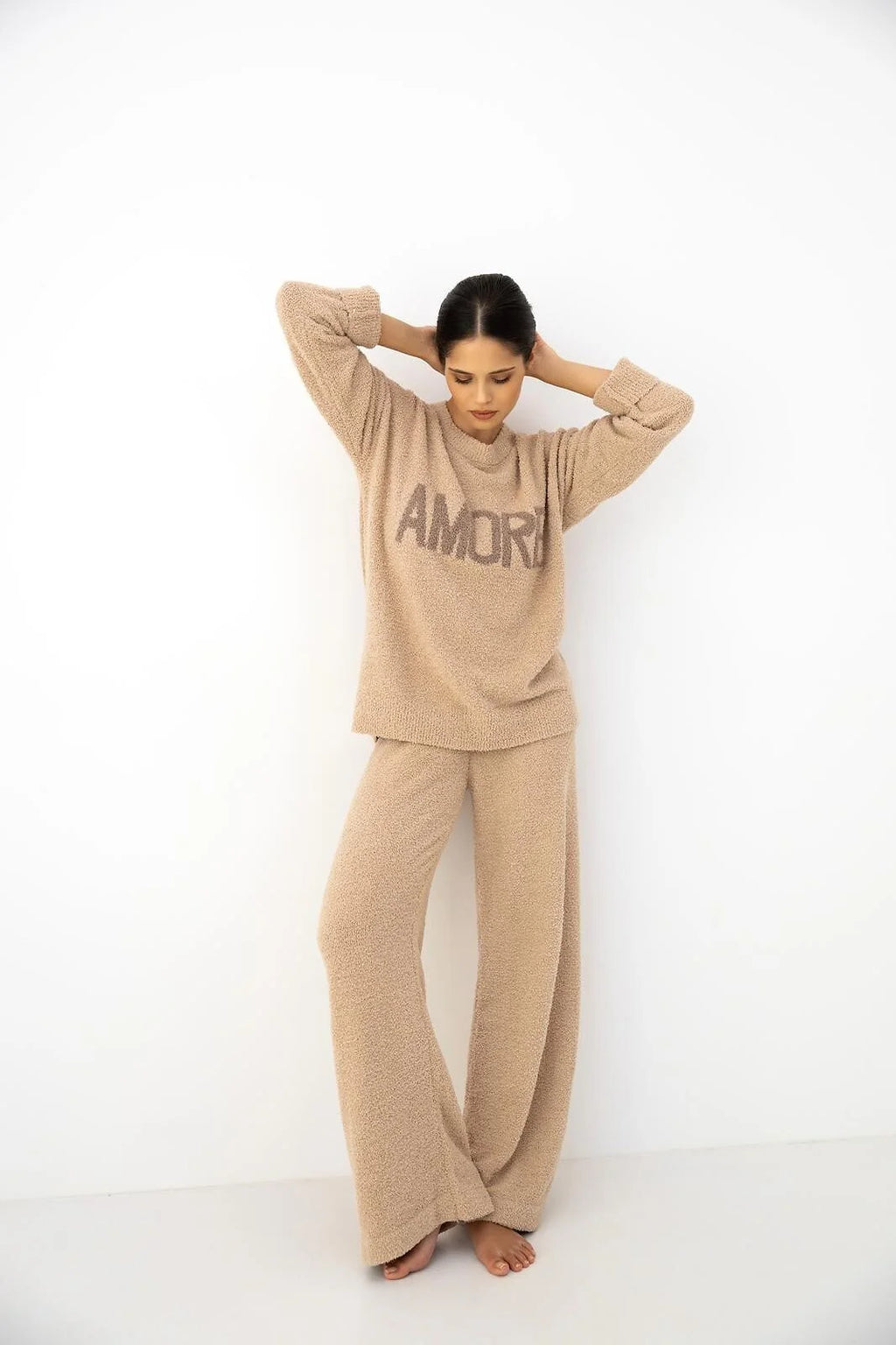 Zerina - tuta homewear da donna in soffice bouclé