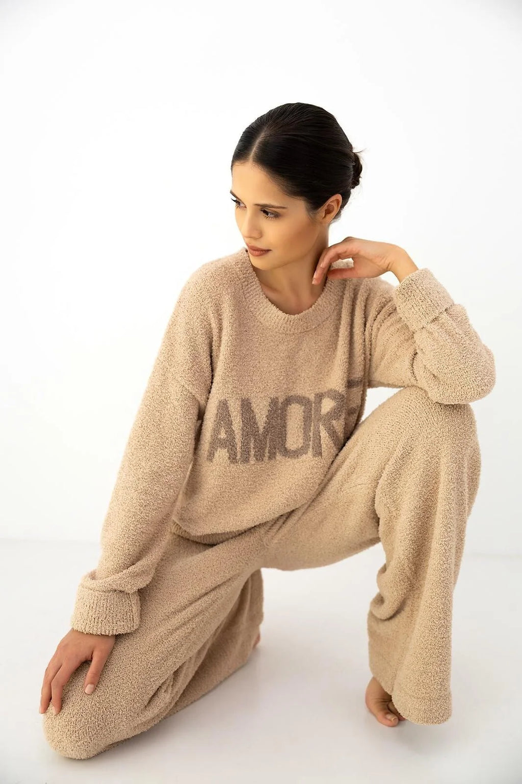 Zerina - tuta homewear da donna in soffice bouclé