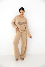 Zerina - tuta homewear da donna in soffice bouclé